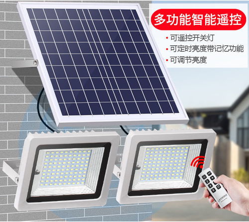 太阳能灯家用超亮户外庭院灯室内新农村一拖二照明led投光灯路灯
