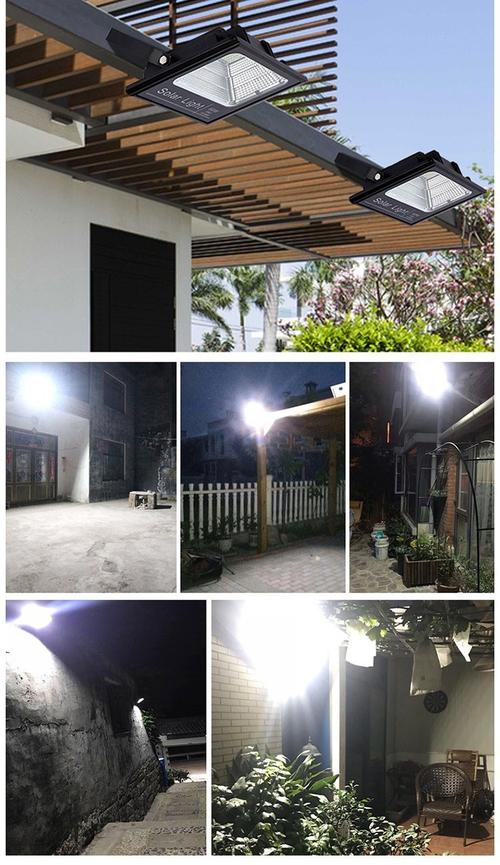 太阳能路灯户外led投光灯室外照明灯泛光灯工厂车间光感应遥控庭院灯